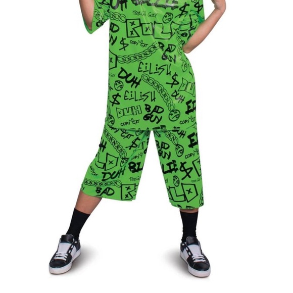 BRAND NEW youth girl billie ellish halloween costume size S 4-6 / M 8-10 L 12-14 - Picture 2 of 10